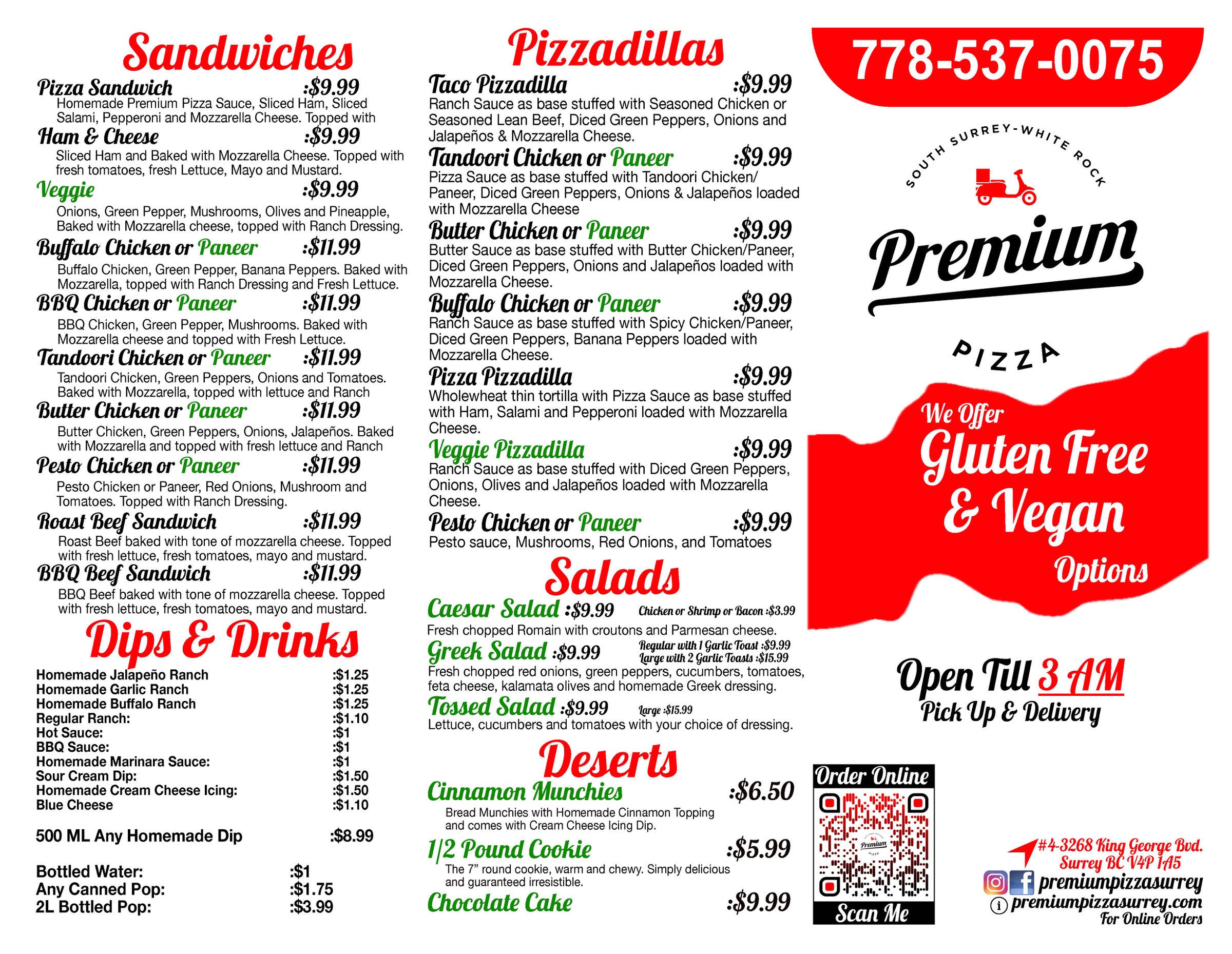 Order CAMYS PIZZA - Maple Ridge, BC Menu Delivery [Menu